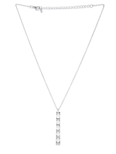 Coco 18k Silver Plated Pendant Necklace