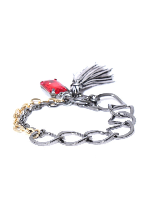 Gunmetal Glamorous Bracelet - ChicMela