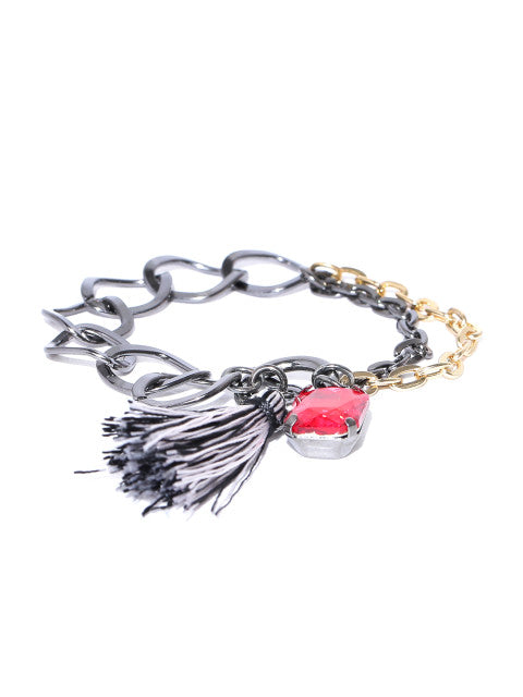 Gunmetal Glamorous Bracelet - ChicMela