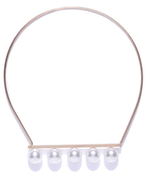 Classic Pearl Choker - ChicMela