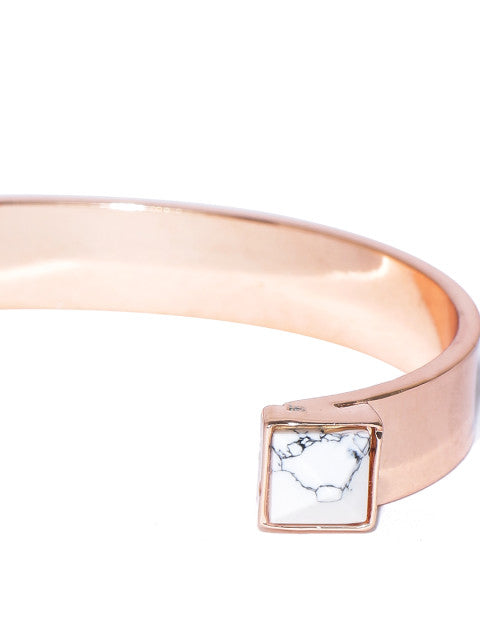 Marble Rose Gold Cuff - ChicMela