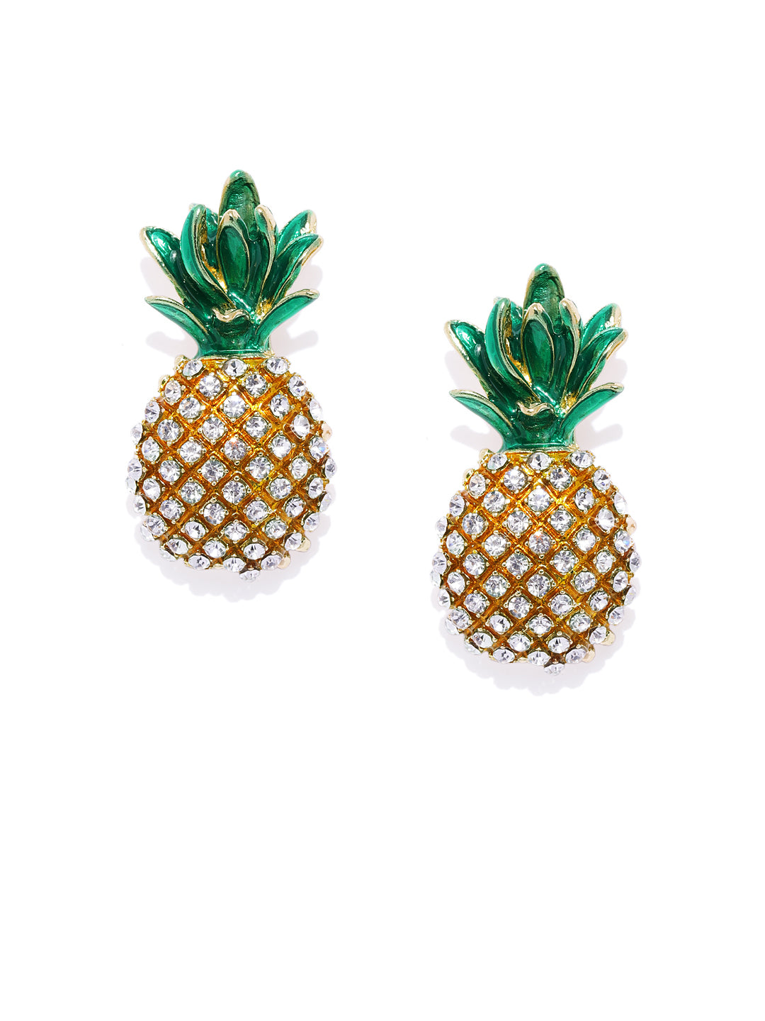 Pineapple Oversized Studs - ChicMela