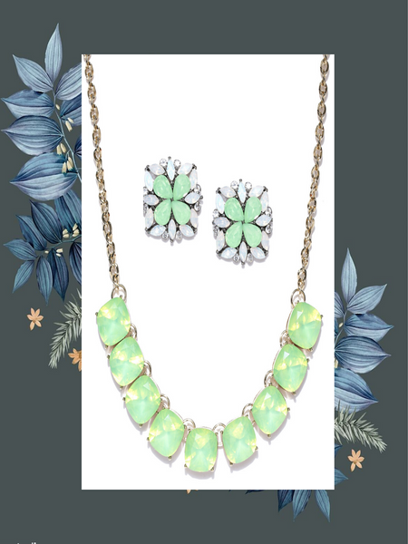 Luxe Gift Combo Gift Set- 18k Gold Plated Necklace and Premium Quality Earrings