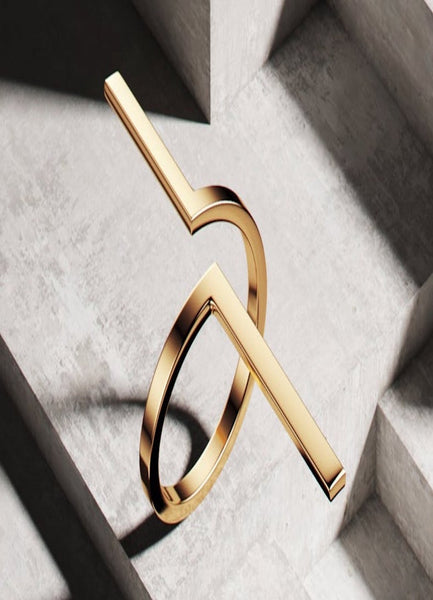 18k Gold Plated Geometry Ring