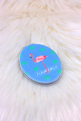 Flamingo Vegan Compact Mirror - ChicMela