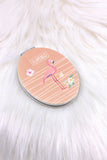 Flamingo Vegan Brown Compact Mirror - ChicMela
