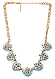 Gift Saver Combo Saver- Blue Necklace and Earring Set - ChicMela