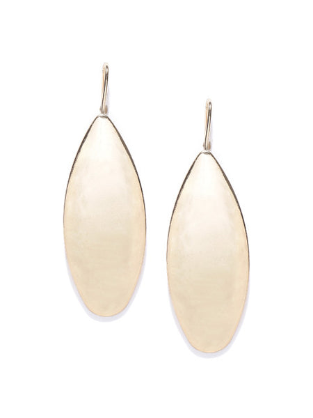 London- Geometric Shaped Oval 14k Gold Plated Drops