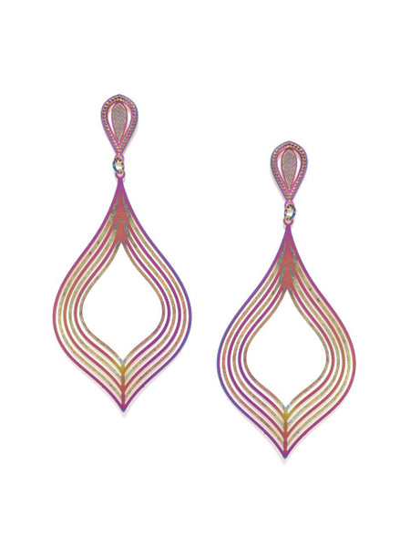 Artistic Tear Drop 3D Earrings