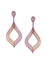 Artistic Tear Drop 3D Earrings - ChicMela