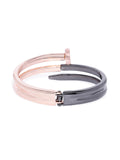 Nail Cuff in Rose Gold and Black - ChicMela