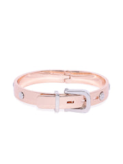 Arya Rose Gold Strap Bracelet - ChicMela