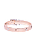 Arya Rose Gold Strap Bracelet - ChicMela