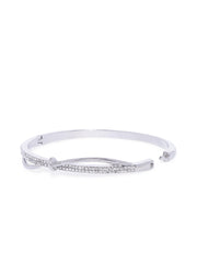 Amelia CZ Silver Cuff - ChicMela