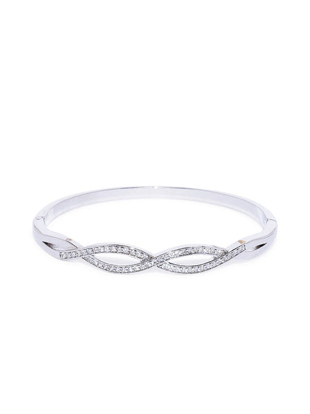 Azura CZ Silver Cuff