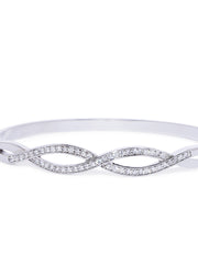 Azura CZ Silver Cuff - ChicMela