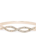 Azura CZ Gold Cuff - ChicMela