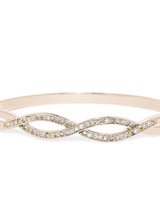 Azura CZ Gold Cuff - ChicMela