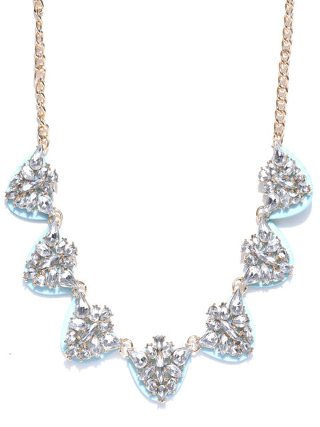 Ice Blue Collar Necklace
