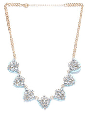 Ice Blue Collar Necklace - ChicMela