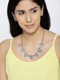 Ice Blue Collar Necklace - ChicMela