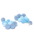 Blue Pom Pom Laura Drops - ChicMela