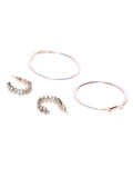 Gold and Silver Hoop Set - ChicMela