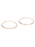 Big Matte Gold Hoops - ChicMela