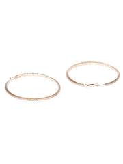 Big Matte Gold Hoops - ChicMela