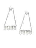 Coco 18k Silver Plated Hoops - ChicMela