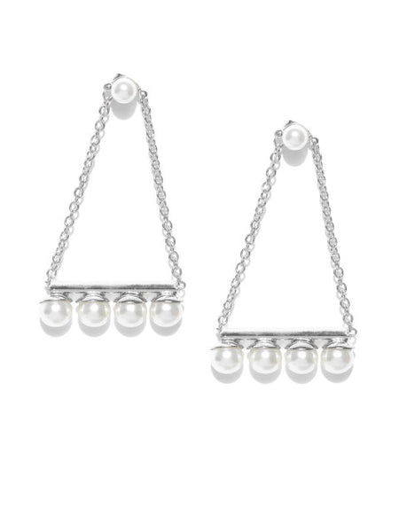 Coco 18k Silver Plated Hoops