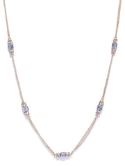 Cubic Zirconia and Crystal Necklace - ChicMela