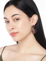 Lady Bug Brown Earrings - ChicMela