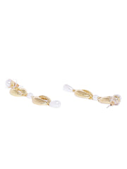 Gold Shell and Pearl Drops - ChicMela