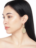 Roman Coin Gold Earrings - ChicMela