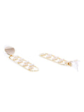 Luxe Crystal Gold Drop Earrings - ChicMela