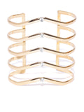 London- Warrior Princess 18k Gold Cuff - ChicMela
