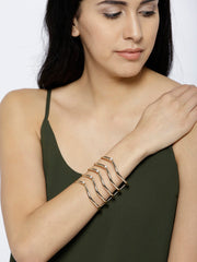 London- Warrior Princess 18k Gold Cuff - ChicMela