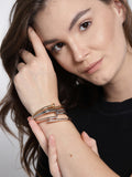 Gold, Silver and Rose Gold Bracelet Set - ChicMela