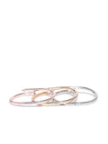 Gold, Silver and Rose Gold Bracelet Set - ChicMela