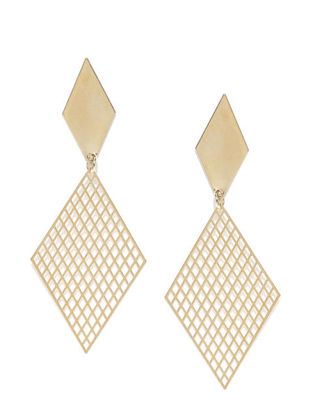 Statement Triangular Drop Earrings