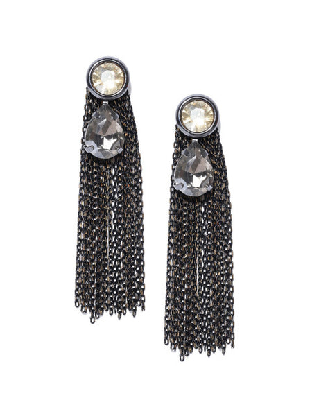 Gunmetal Glamorous Tassel Drops