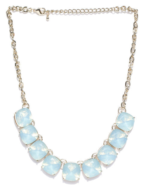Opal Crystal Necklace Opalite Quartz Healing Stone Gemstone Silver Chain |  eBay
