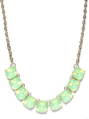 Semi-precious Luxe Opal Stone Necklace in Ocean Green - ChicMela