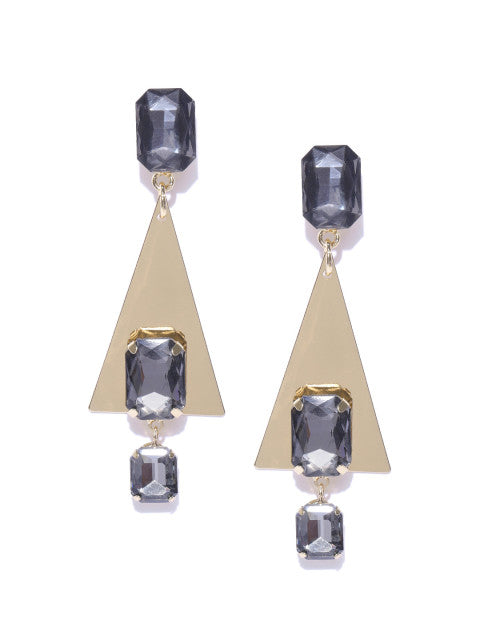 Luxe Crystal Triangle Drops - ChicMela
