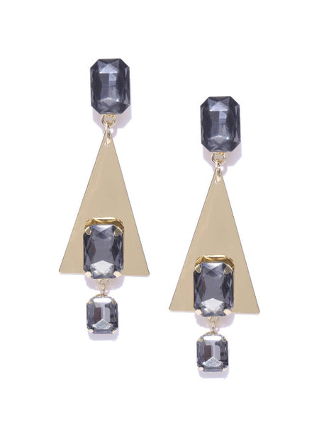 Luxe Crystal Triangle Drops
