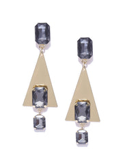 Luxe Crystal Triangle Drops - ChicMela