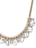 Marble Inspired Black and White Dotted Necklace - ChicMela