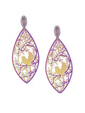 Love Birds in a Nest 3D Drop Earrings - ChicMela
