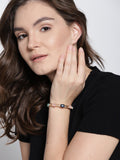 Luxe 18K Gold Plated Multi Stone Wrap Around Bracelet - ChicMela